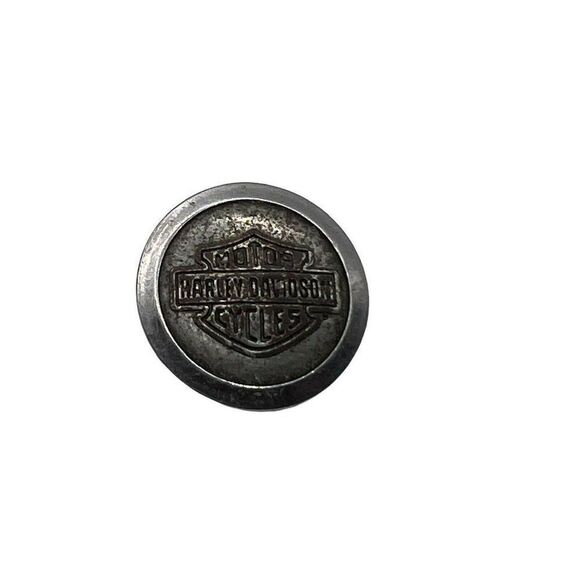 Vtg Harley Davidson Motorcycles Circle Collectible Button Replacement Bar Shield - Picture 1 of 3